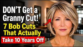 Don't Get A Granny Cut, 7 Best Bob Haircuts for Fine Hair After 50 – Look Fuller Instantly!