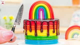 Satisfying Rainbow Chocolate Cake🌈1000+ Miniature Rainbow Cake Recipe🌞Best Of Rainbow Cake Ideas