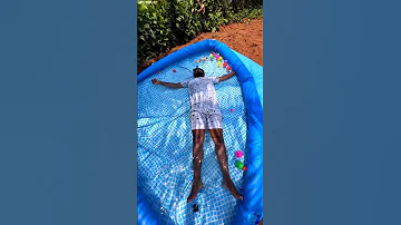 HOMEMADE PRIVATE 💦SWIMMING POOL 🥶✨ - #shorts #water #swimmingpool #trendingshorts