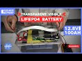 LiFePO4 battery  |  KesheeBattery 12.8V 100AH Acrylic box Transparent Visible#lifepo4 #battery #diy