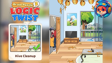 Brain Puzzle 2: Logic Twist Level 50 HIVE CLEANUP| Walkthrough & Solution Mobile 
