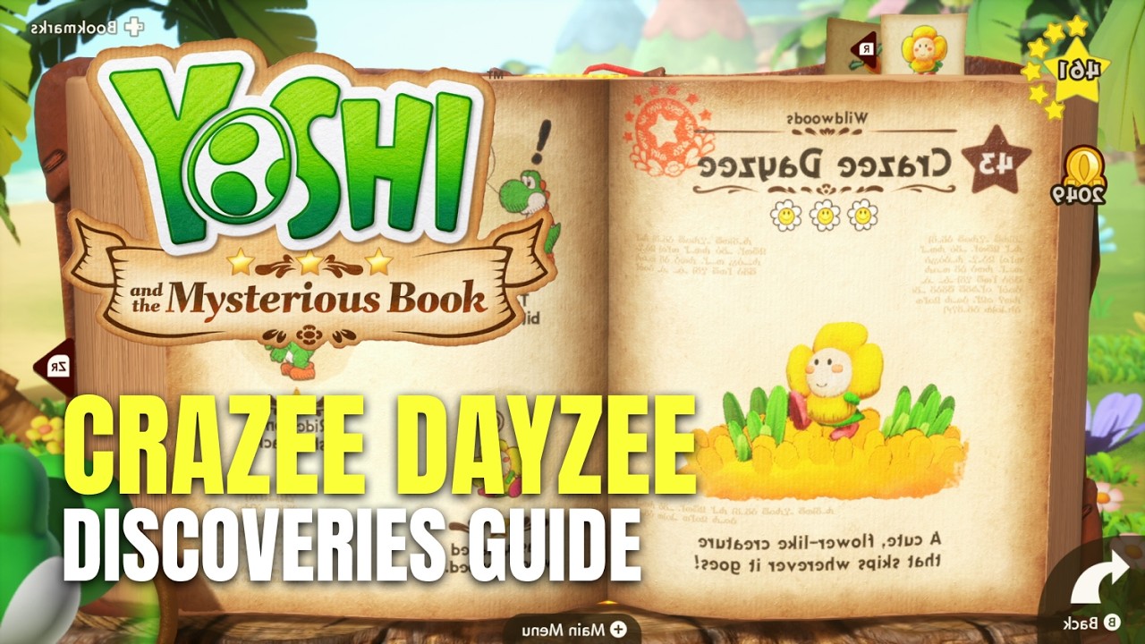 Yoshi and the Mysterious Book - All Crazee Dayzee Discoveries Guide ...