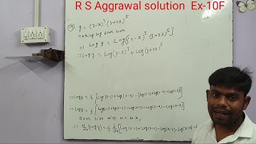 # RS Aggarwal solutions class-12 # Ex-10F #differentiation using Logarithms....