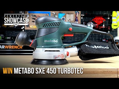 This is the Metabo SXE 450 Turbotec Random Orbital Sander!