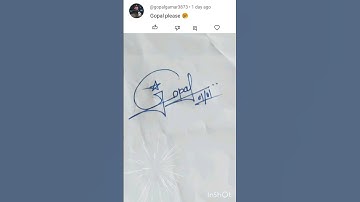 signature your name Gopal 🌹👌|#youtubeshorts #calligraphy #art #signature #video #viral #shots