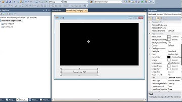 Visual Basic Tutorial - How can convert video to flv with VB.NET or C#