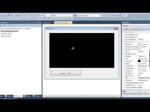 Visual Basic Tutorial - How can convert video to flv with VB.NET or C#