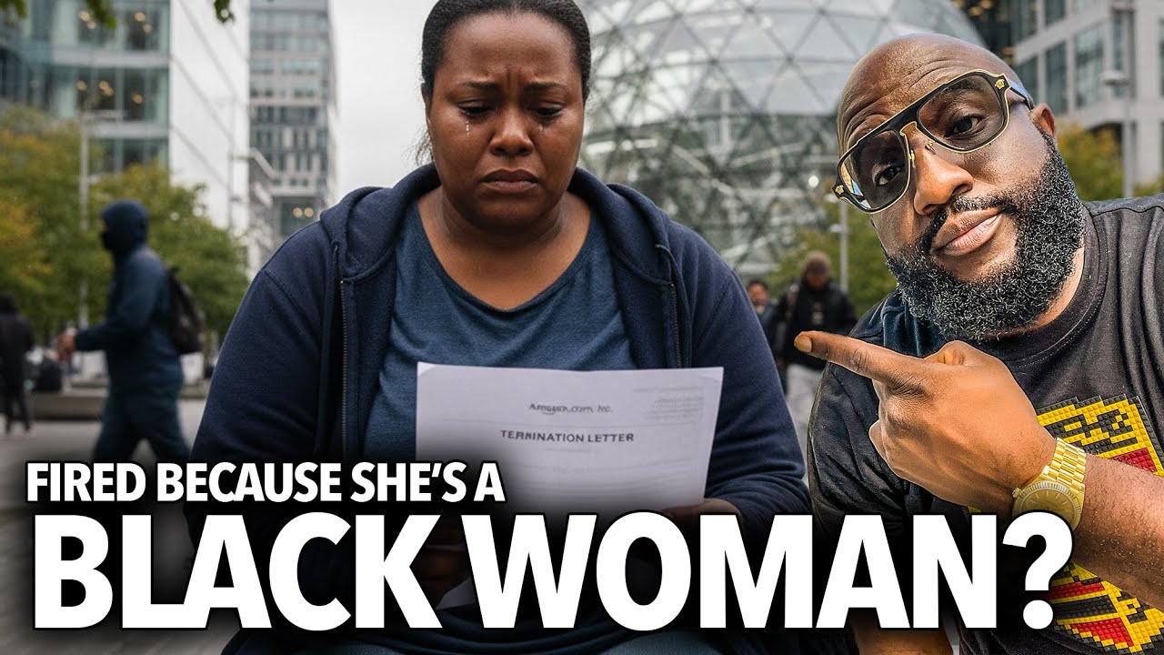 «Меня уволили, потому что я чернокожая женщина с двумя высшими образованиями...» Женщина говорит,...