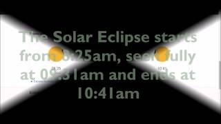 SOLAR ECLIPSE - 20 MARCH 2015!