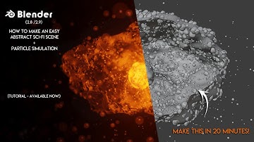 Blender | How to make an Abstract Sci-Fi Scene + Particle Simulation | EEVEE - TUTORIAL