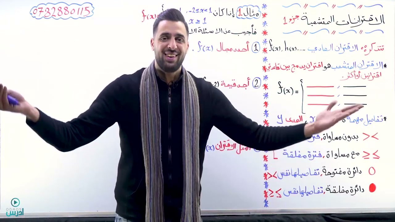 الاقترانات المتشعبة (1) - اول ثانوي ادبي - الاستاذ عمر الوحيدي