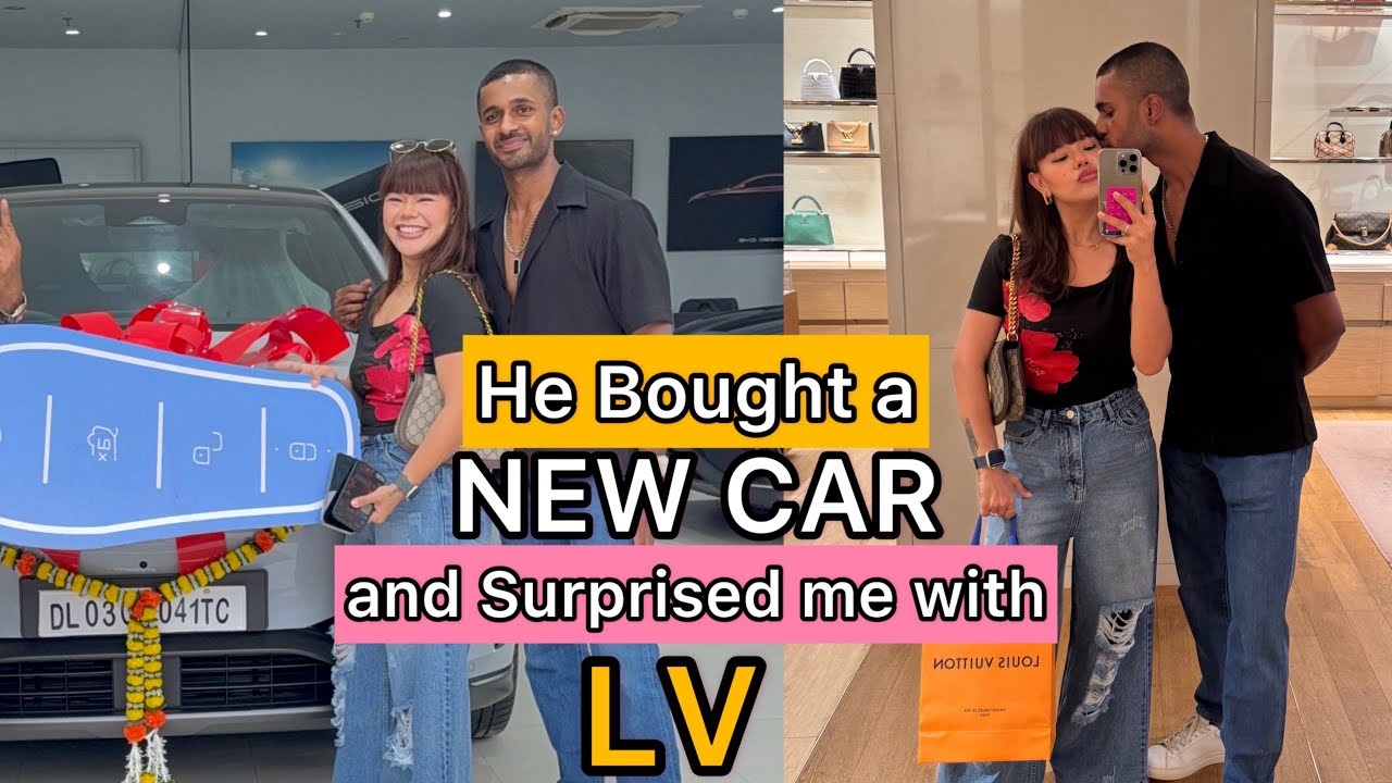 My Boyfriend Bought a NEW CAR & Surprised Me with a LV BAG! 😱💝 - YouTube