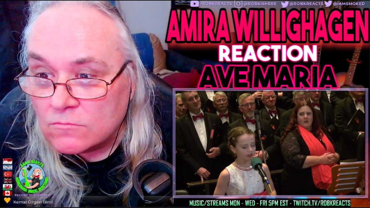 Amira Willighagen Reaction - Ave Maria - First Time Hearing - Requested