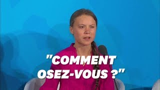 Greta Thunberg laisse sa colère s'exprimer au sommet de l'ONU