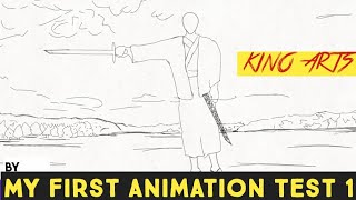 My first animation test 1 samurai use katana