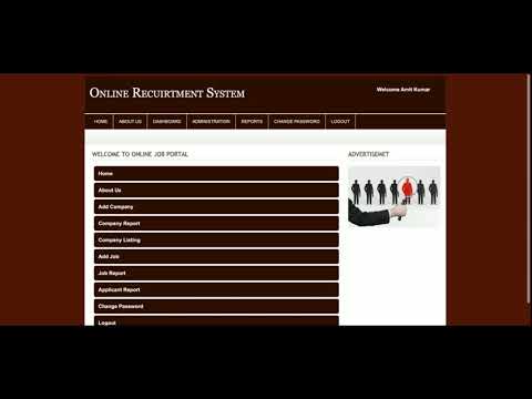 Campus Recruitment System | PHP and MySQL Project Source Code | PHP MySQL CRUD Project