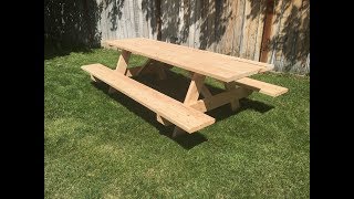 How to Build A Picnic Table - Detailed Step By Step Guide