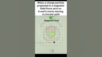 motion of charge particle in magnetic field #shortsfeed #physics #animation #shorts #magneticfield