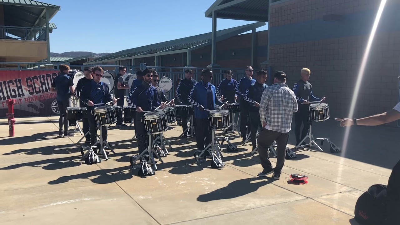 Pulse Percussion 2019 - Full Battery Warm Ups - 2/24 WGI TEMECULA