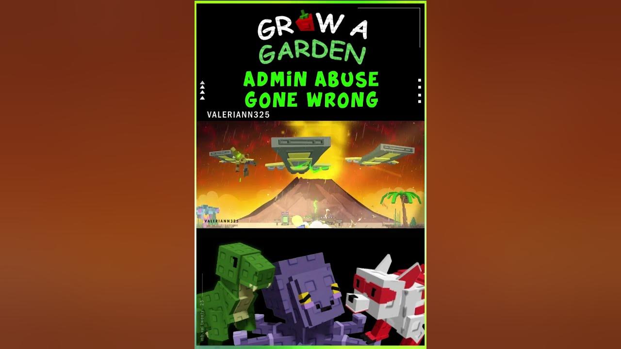 [Grow A Garden] JUNKBOT ADMIN ABUSE GONE WRONG? #growagarden #roblox #animation