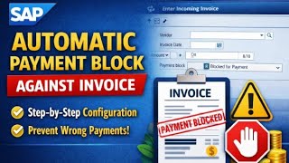 SAP Issue| Automatic Payment Block Against Invoice | Step-by-Step Configuration #sap #sapfico