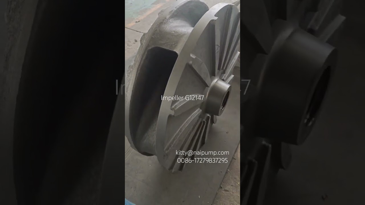 NaiPu Slurry Pump Impeller G12147 for 14/12 #pumpparts  #slurrypump #machine #manufacturing
