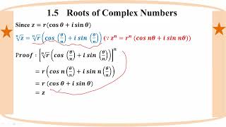 # Grade 12 Math (ch 1) 1.5 Roots of Complex Numbers