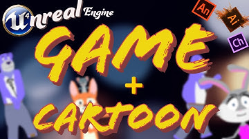 Combine 3D Game and 2D Cartoon - Unreal Engine Character Animator + other Adobe