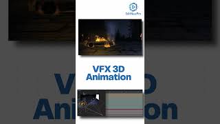 VFX 3d animation in after effects #vfx #animation #motiongraphics #shorts