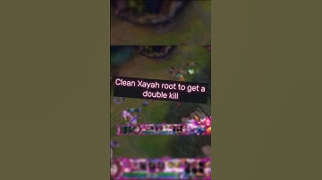 Clean Xayah root to get a double kill  #leagueoflegends  #xayah  #adc  #twitch  #clip #fyp