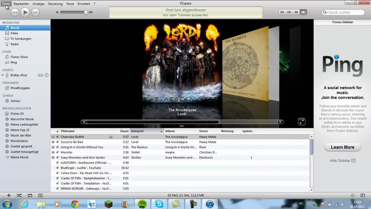 Wie mache ich Musik auf meinen IPod Nano? {ITunes} [kostenfrei] - YouTube