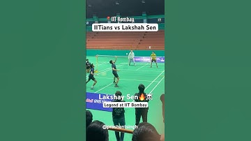 IITians Vs Lakshay Sen🔥☠️ at IIT Bombay #iitbombay #iit #badminton #viral #trending #jee #crazy