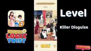 Brain Puzzle 2 Logic Twist Killer Disguise Answers 🧠🧩 | Funny Brain Teaser Solution | Solutionguruji screenshot 1