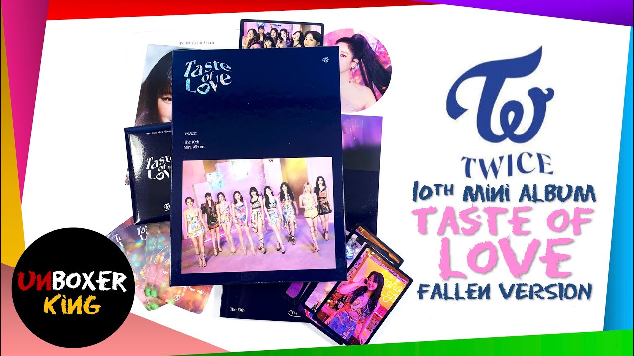 Twice 트와이스 Taste Of Love Fallen Version Kpop Album Unboxing Youtube