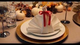 Turkey Feather Napkin Fold