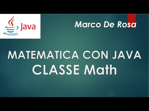 Video: Cos'è la matematica Max Java?