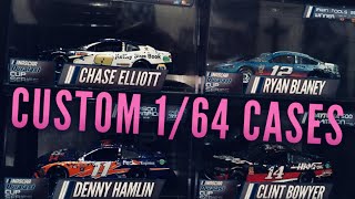 CUSTOM NASCAR DIECAST CASES! 1/64 RACE WIN DISPLAYS