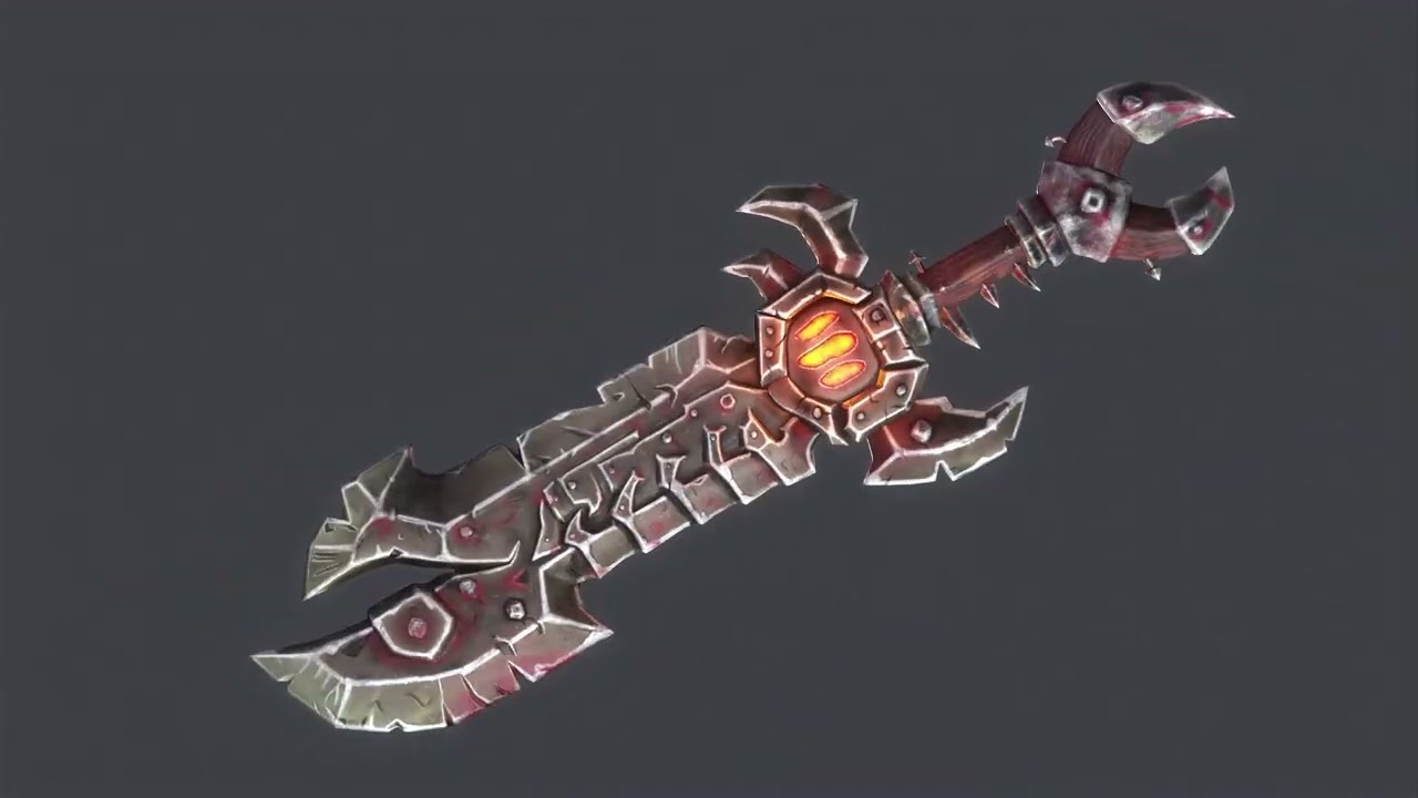 3d Gaming Asset Sword.