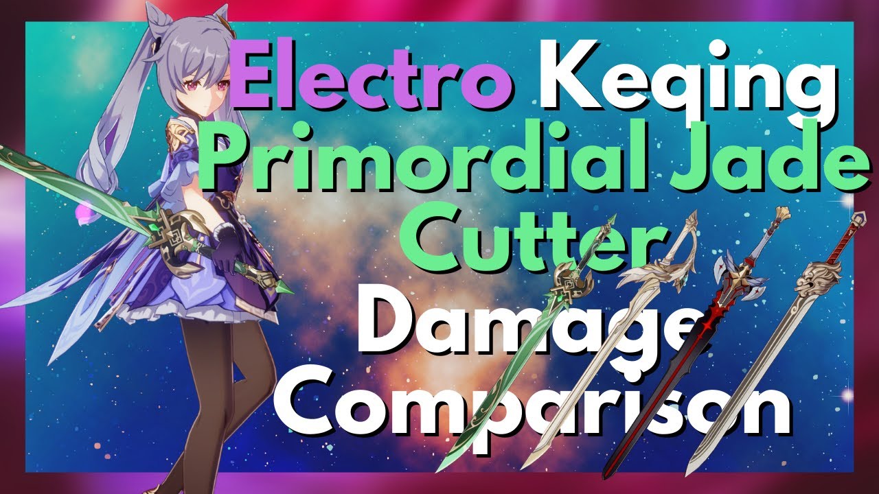 Genshin Impact Keqing Primordial Jade Cutter build guide