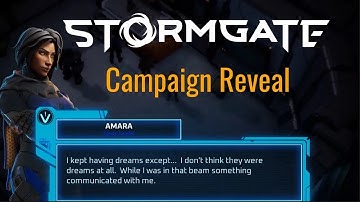 Stormgate First Look at the Campaign Mode