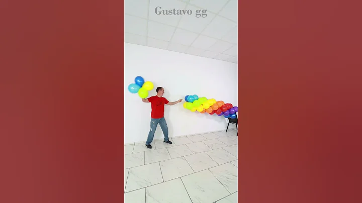 🌞 Balloon decoration ideas 🌈 rainbow 🤩 birthday decoration ideas at home - cartoon - tiktok