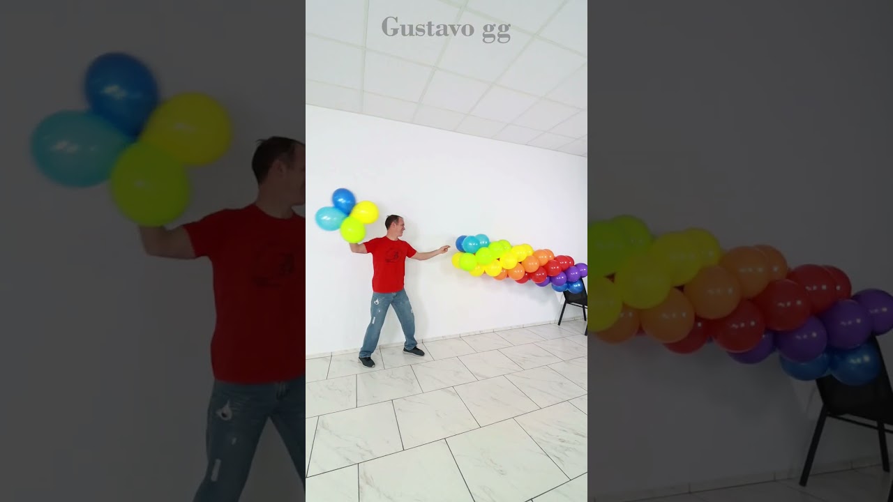 🌞 Balloon decoration ideas 🌈 rainbow 🤩 birthday decoration ideas at home - cartoon - tiktok