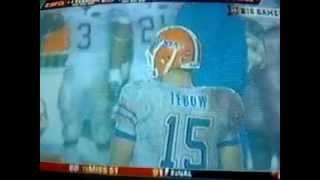 Tebow Braveheart Tribute Florida Gators 2008