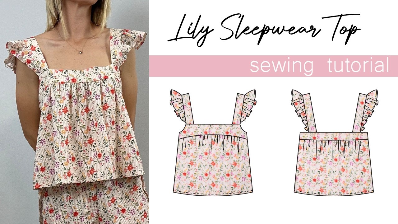 At The Seams Patterns - Lily Sleepwear Top Sewing Tutorial