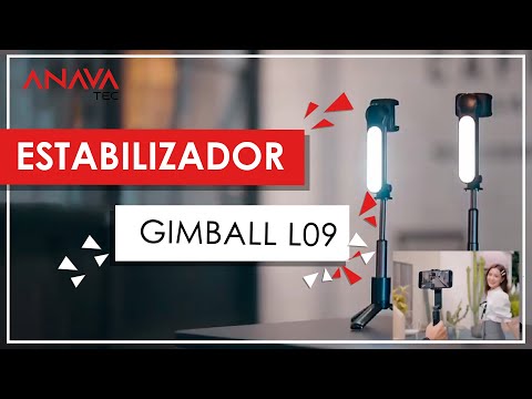Estabilizador Gimbal Tripode Stick LUZ LED para celular- Bluetooth L09 - Anavatec