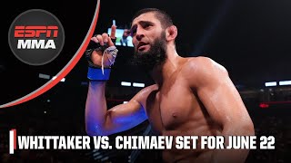 Khamzat Chimaev has something to prove against Robert Whittaker – Rashad Evans | ESPN MMA