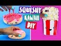 DIY SQUISHY KAWAII: Capa de Celular e Brinquedo Anti-Stress + SLIME! ! 🍩 🍿 Isabelle Verona