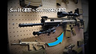 Convert Scar H GBB to Scar 20 SSR GBB Airsoft