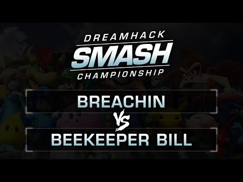 Smash Bros - Breachin (Peach) Vs. Beekeeper Bill (Luigi) SSBM Pools - Dreamhack Austin
