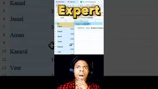 Excel Expert Trick | Enter Name & ID Data Fast in Excel | Office Excel Pro